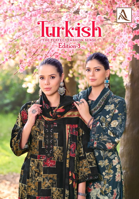 Turkish Edition 3 By Alok Suit Viscose Rayon Dress Material Wholesale Online